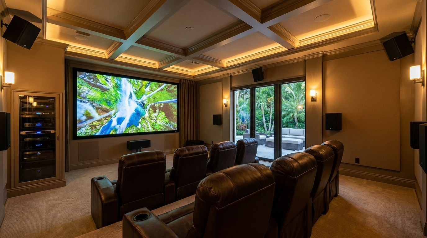 Home theater AV installation Miami - Inhoome