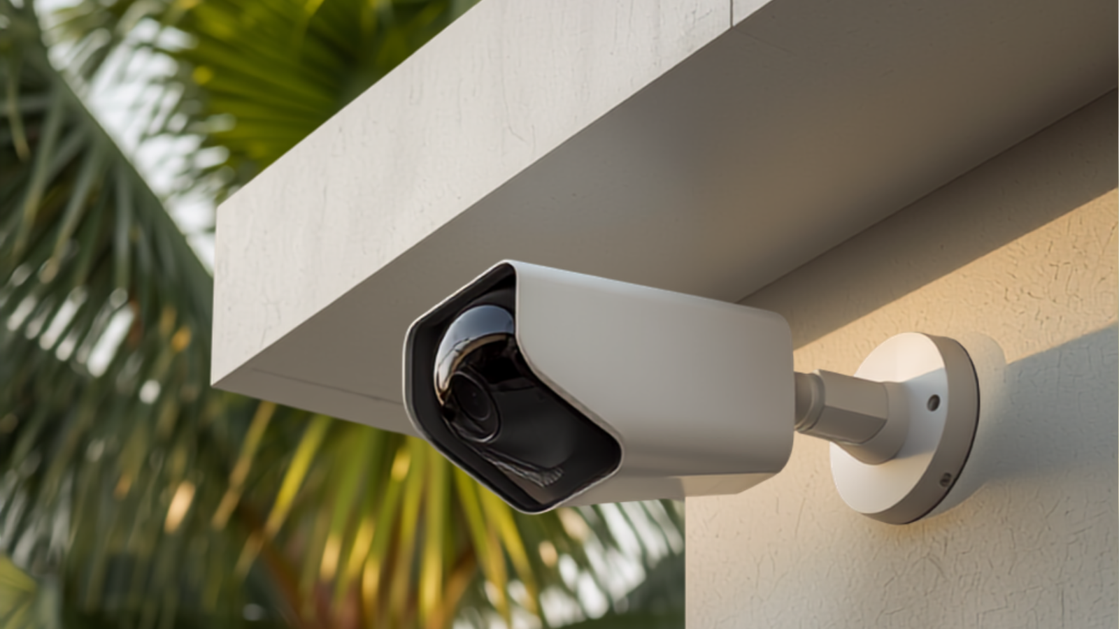 Outdoor security camera installed at a luxury Miami home - Inhoome